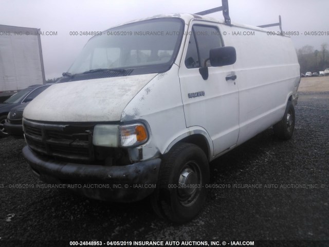 2B7HB21X6RK139081 - 1994 DODGE RAM VAN B250 WHITE photo 2