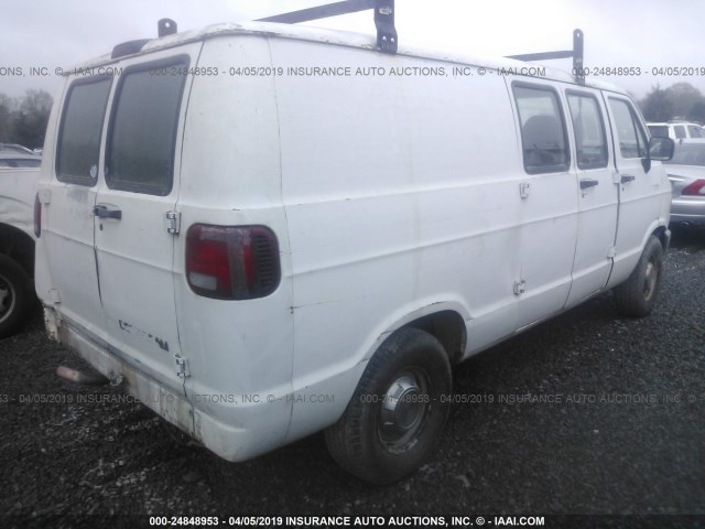 2B7HB21X6RK139081 - 1994 DODGE RAM VAN B250 WHITE photo 4