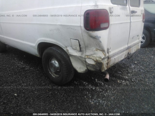 2B7HB21X6RK139081 - 1994 DODGE RAM VAN B250 WHITE photo 6