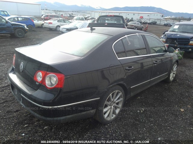 WVWCU73C58E170742 - 2008 VOLKSWAGEN PASSAT VR6 BLACK photo 4