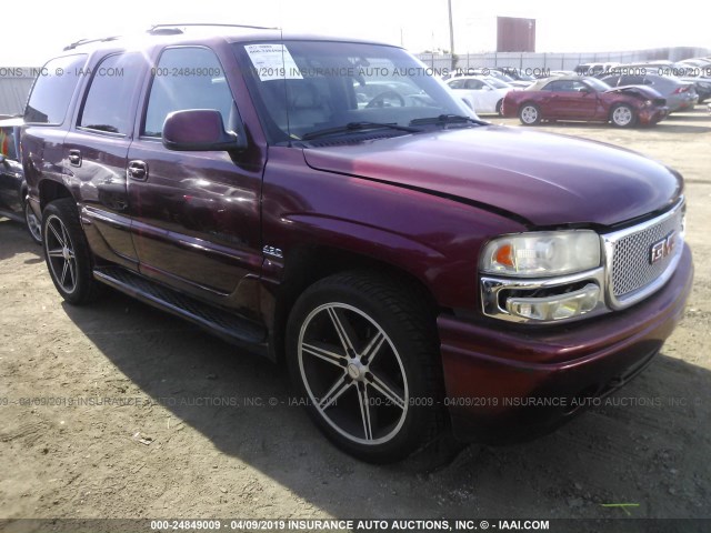 1GKEK63U61J280802 - 2001 GMC DENALI BURGUNDY photo 1