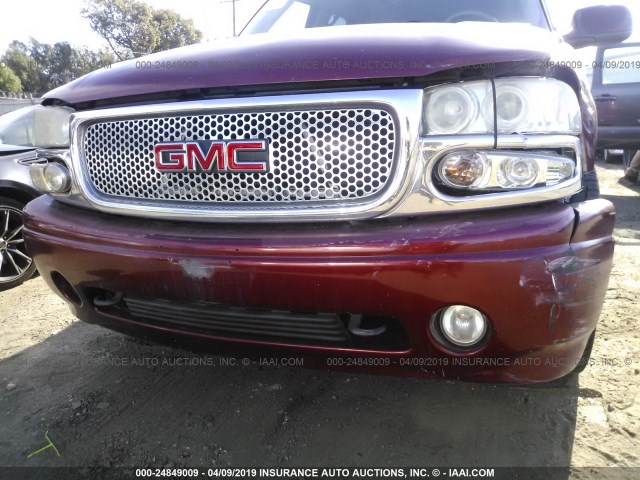 1GKEK63U61J280802 - 2001 GMC DENALI BURGUNDY photo 6