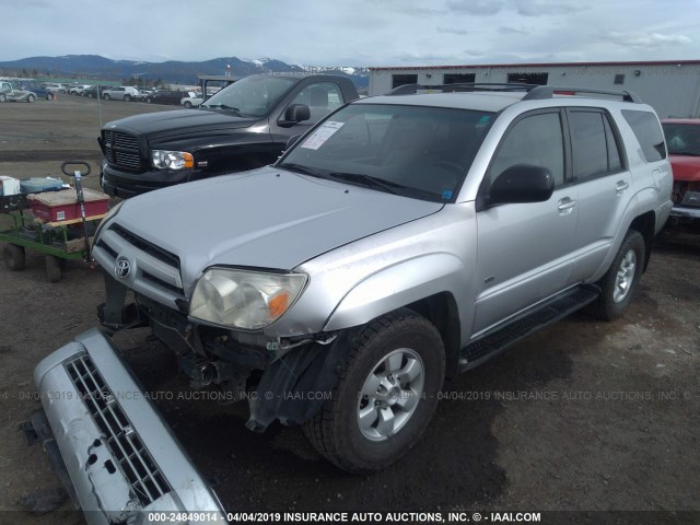 JTEZU14R048015059 - 2004 TOYOTA 4RUNNER SR5/SPORT SILVER photo 2