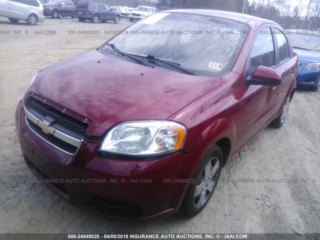 KL1TD5DE7BB151016 - 2011 CHEVROLET AVEO LS/LT RED photo 6