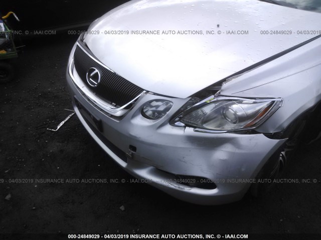 JTHCH96S560002532 - 2006 LEXUS GS GENERATION 200 300 SILVER photo 6