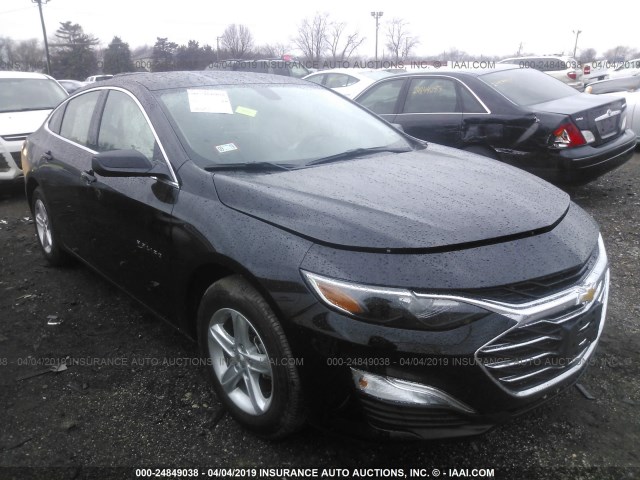 1G1ZB5STXKF185575 - 2019 CHEVROLET MALIBU LS BLACK photo 1