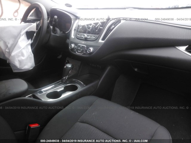 1G1ZB5STXKF185575 - 2019 CHEVROLET MALIBU LS BLACK photo 5