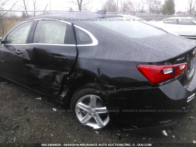 1G1ZB5STXKF185575 - 2019 CHEVROLET MALIBU LS BLACK photo 6