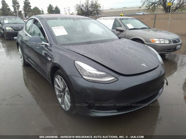 5YJ3E1EB1JF185029 - 2018 TESLA MODEL 3 GRAY photo 1