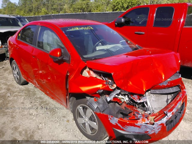 1G1JB5SH4D4178077 - 2013 CHEVROLET SONIC LS 橙色 照片 1