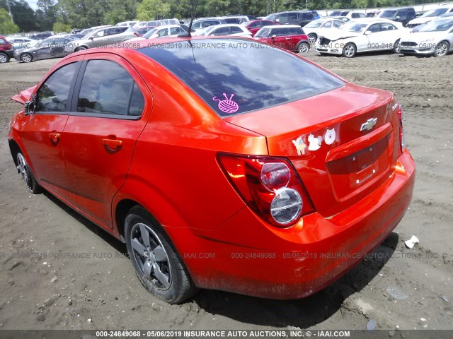 1G1JB5SH4D4178077 - 2013 CHEVROLET SONIC LS 橙色 照片 3
