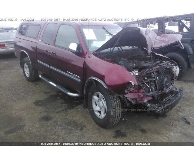 5TBBT44154S454749 - 2004 TOYOTA TUNDRA ACCESS CAB SR5 RED photo 1