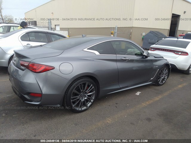 JN1FV7EK6HM610720 - 2017 INFINITI Q60 RED SPORT 400 SILVER photo 4