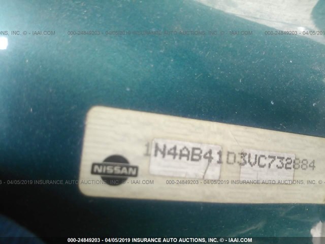 1N4AB41D3VC732884 - 1997 NISSAN SENTRA XE/GXE/GLE/BASE GREEN photo 9