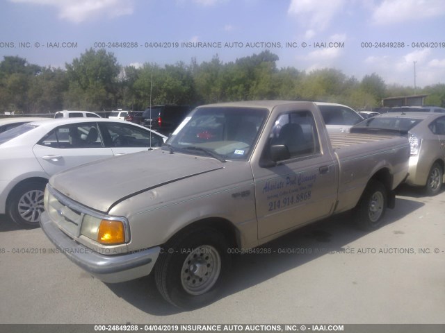 1FTCR10A1VUC10222 - 1997 FORD RANGER BROWN photo 2