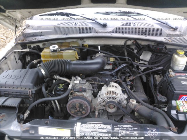 1J4GL48K35W708129 - 2005 JEEP LIBERTY SPORT თეთრი ფოტო 10