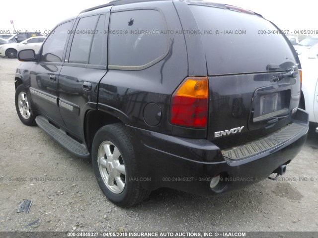 1GKDS13S832218425 - 2003 GMC ENVOY BLACK photo 3