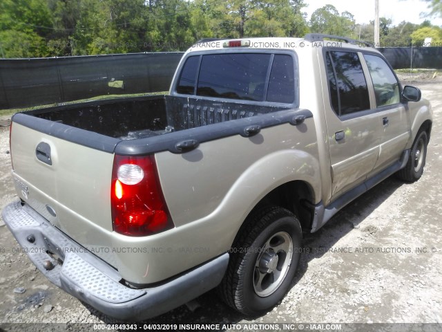 1FMZU67K65UA29777 - 2005 FORD EXPLORER SPORT TR  TAN photo 4