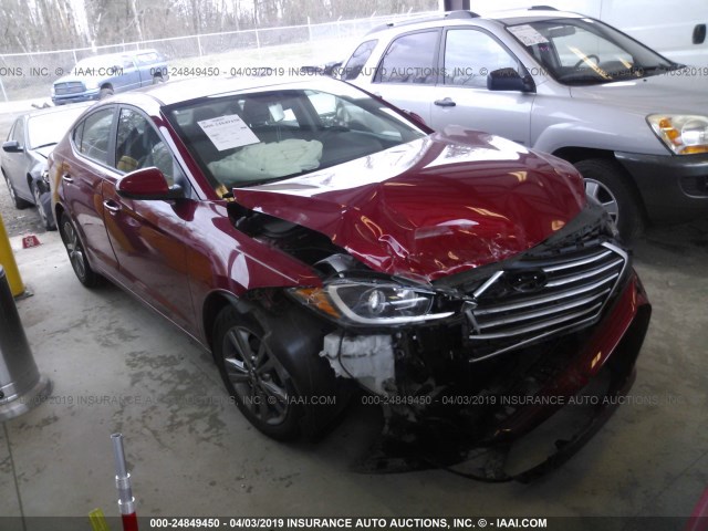 KMHD84LF7HU173807 - 2017 HYUNDAI ELANTRA SE/VALUE/LIMITED RED photo 1