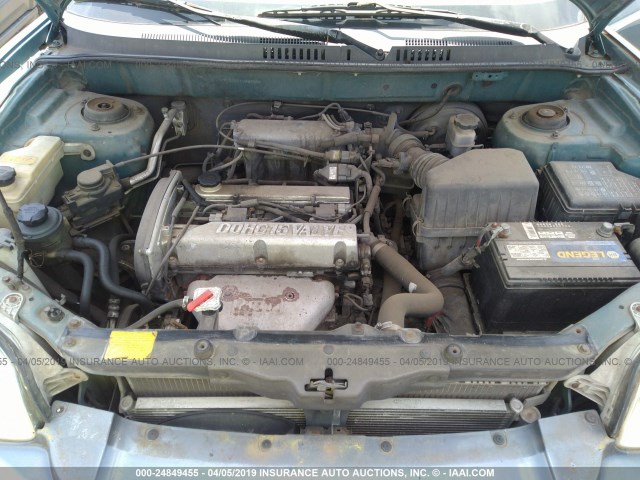 KM8SB82B21U063896 - 2001 HYUNDAI SANTA FE GREEN photo 10