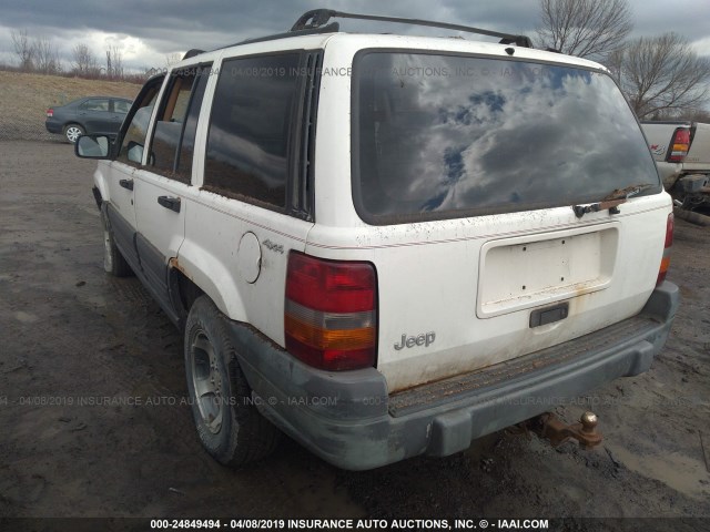 1J4GZ58S3VC564443 - 1997 JEEP GRAND CHEROKEE LAREDO/TSI WHITE photo 3