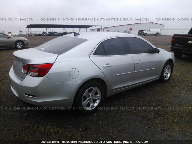 1G11B5SL8EF166430 - 2014 CHEVROLET MALIBU LS SILVER photo 4