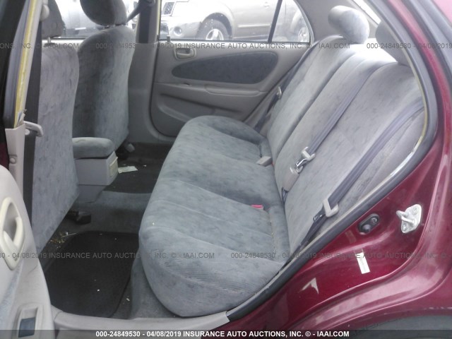 2T1BR18E3YC288859 - 2000 TOYOTA COROLLA VE/CE/LE RED photo 8