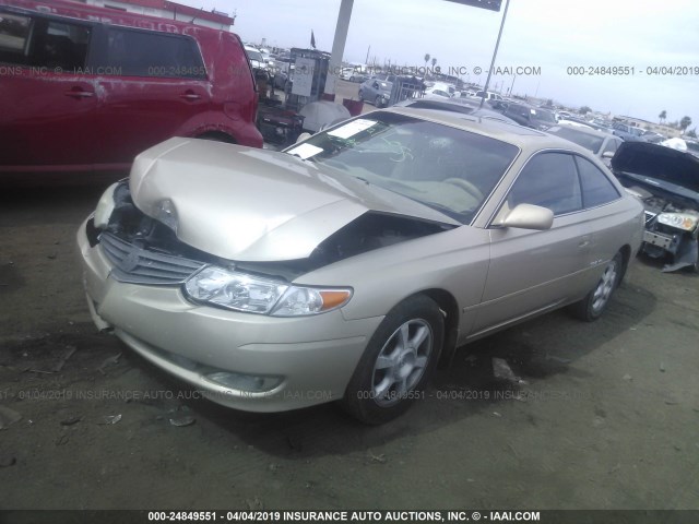 2T1CF28P33C610803 - 2003 TOYOTA CAMRY SOLARA SE/SLE GOLD photo 2