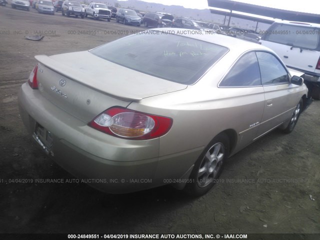 2T1CF28P33C610803 - 2003 TOYOTA CAMRY SOLARA SE/SLE GOLD photo 4