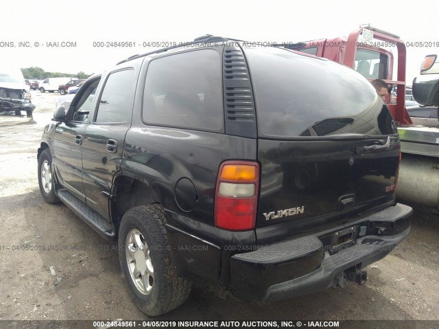 1GKEK63U82J200286 - 2002 GMC DENALI BLACK photo 3