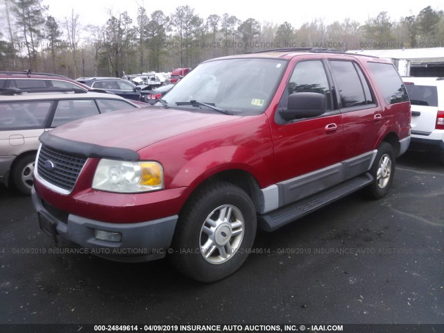 1FMRU15W53LC12700 - 2003 FORD EXPEDITION XLT RED photo 2