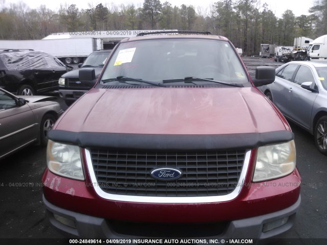 1FMRU15W53LC12700 - 2003 FORD EXPEDITION XLT RED photo 6