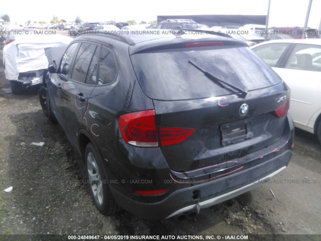 WBAVM1C55EVW49551 - 2014 BMW X1 SDRIVE28I BLACK photo 3