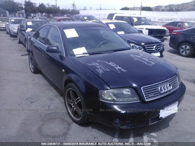 WAULT64B12N142914 - 2002 AUDI A6 3.0 QUATTRO BLUE photo 1