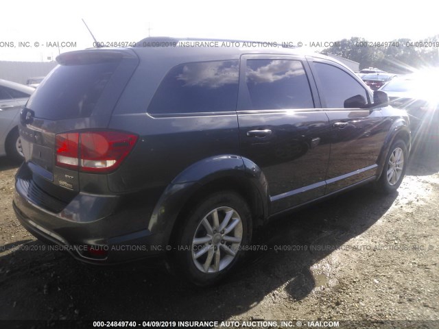 3C4PDCBBXET213826 - 2014 DODGE JOURNEY SXT GRAY photo 4