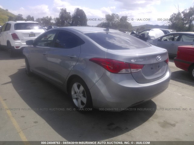 KMHDH4AE8DU779847 - 2013 HYUNDAI ELANTRA GLS/LIMITED SILVER photo 3