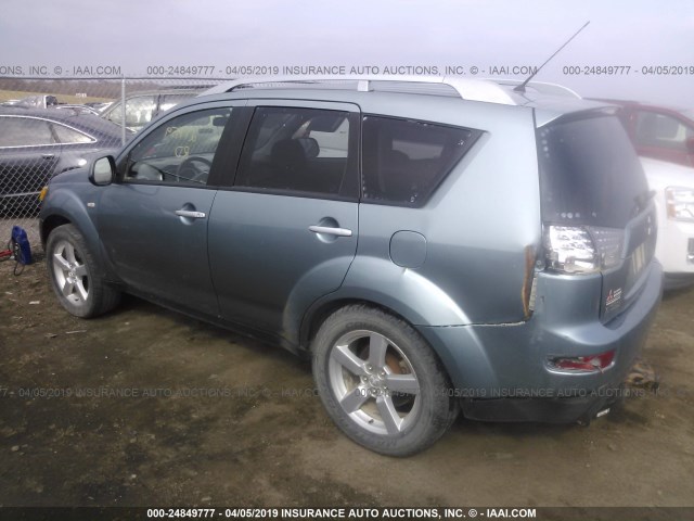 JA4MT41X07U003800 - 2007 MITSUBISHI OUTLANDER XLS GREEN photo 3