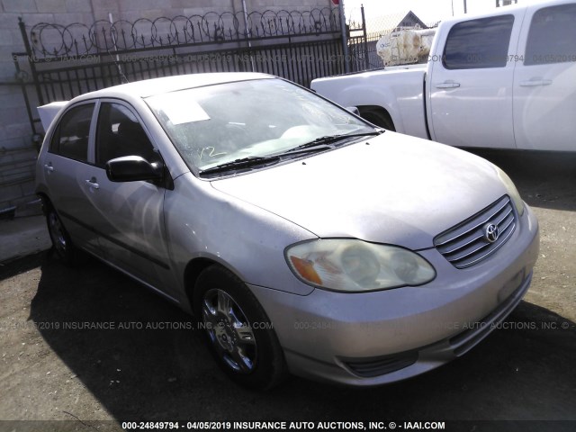 1NXBR32E93Z042393 - 2003 TOYOTA COROLLA CE/LE/S BEIGE photo 1