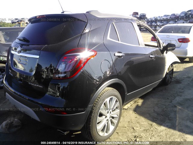 KL4CJASB5JB533475 - 2018 BUICK ENCORE PREFERRED BLACK photo 4