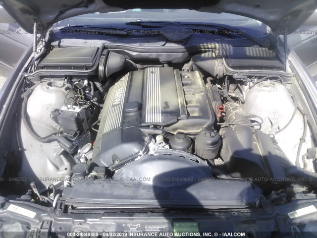 WBADT43452GY41642 - 2002 BMW 525 I AUTOMATIC GRAY photo 10