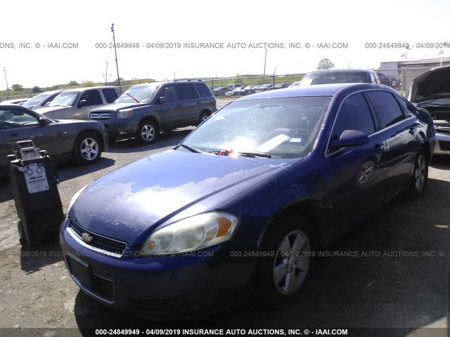 2G1WU581869193806 - 2006 CHEVROLET IMPALA LTZ BLUE photo 2