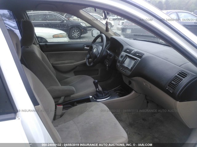 JHMES95673S006810 - 2003 HONDA CIVIC HYBRID WHITE photo 5