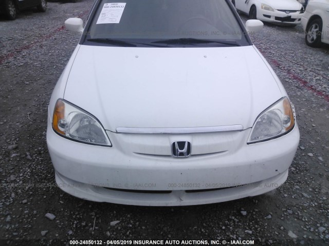 JHMES95673S006810 - 2003 HONDA CIVIC HYBRID WHITE photo 6