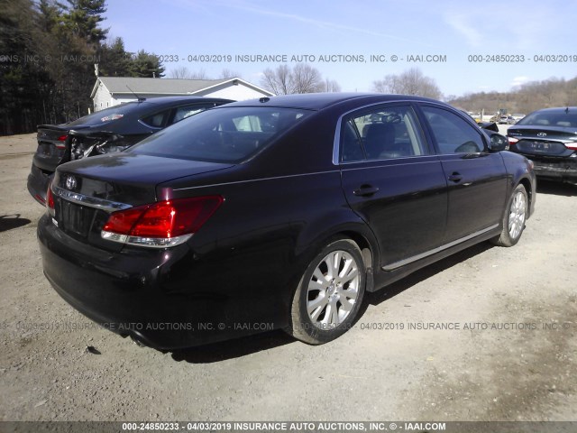 4T1BK3DB0BU381503 - 2011 TOYOTA AVALON LIMITED BROWN photo 4