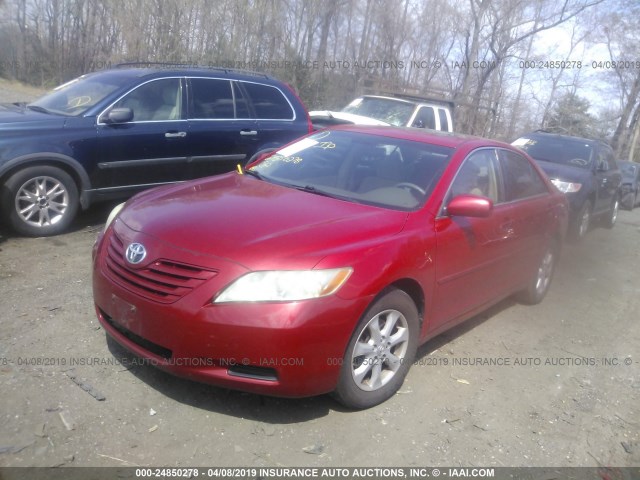 4T1BE46K07U130367 - 2007 TOYOTA CAMRY NEW GENERAT CE/LE/XLE/SE RED photo 2