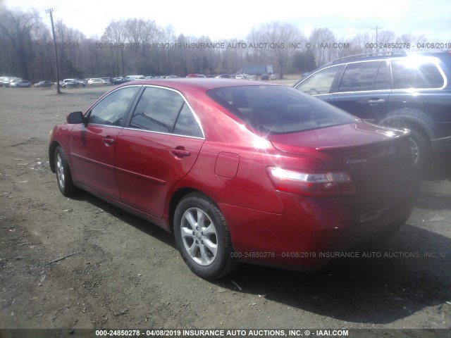 4T1BE46K07U130367 - 2007 TOYOTA CAMRY NEW GENERAT CE/LE/XLE/SE RED photo 3
