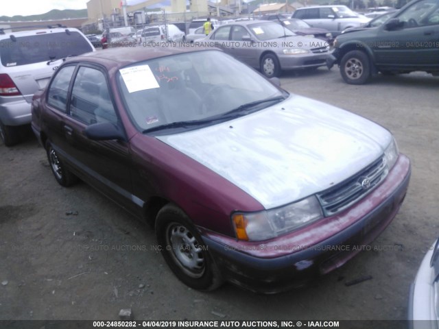 JT2EL43S2P0299107 - 1993 TOYOTA TERCEL DX RED photo 1