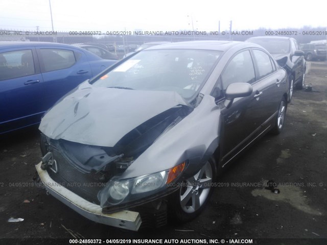 1HGFA16998L061586 - 2008 HONDA CIVIC EXL GRAY photo 2