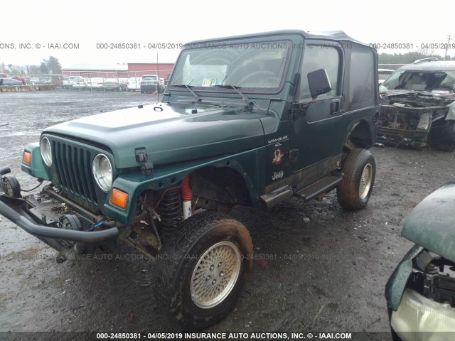 1J4FY49S9XP428594 - 1999 JEEP WRANGLER / TJ SAHARA GREEN photo 2