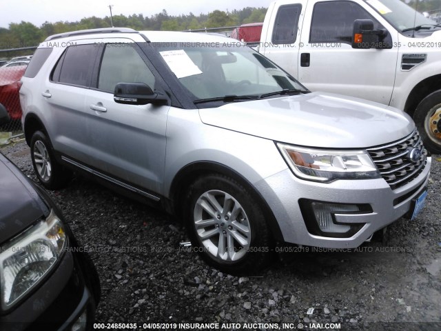 1FM5K7DH5GGB59702 - 2016 FORD EXPLORER XLT SILVER photo 1